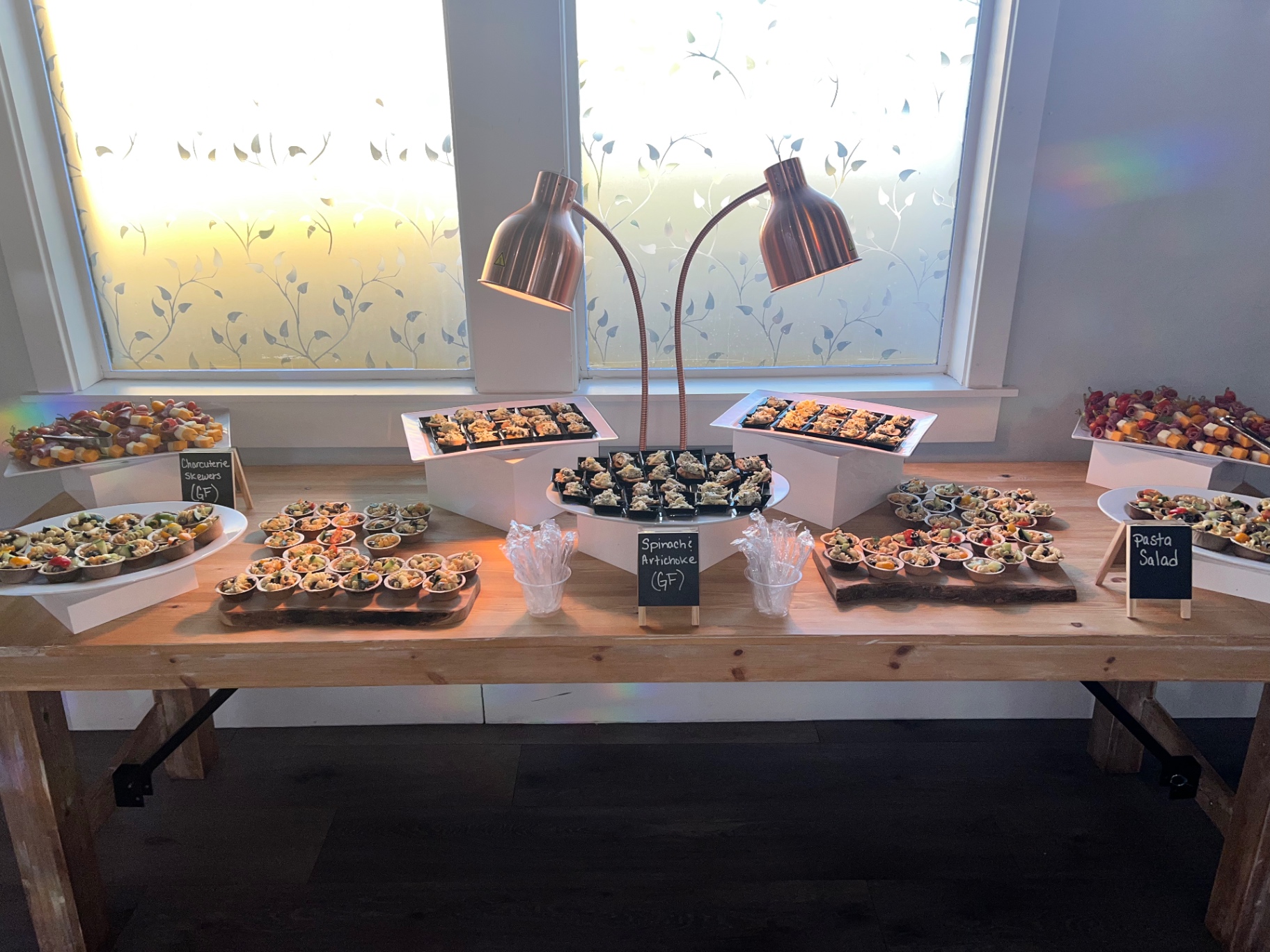 Cocktail hour grazing table