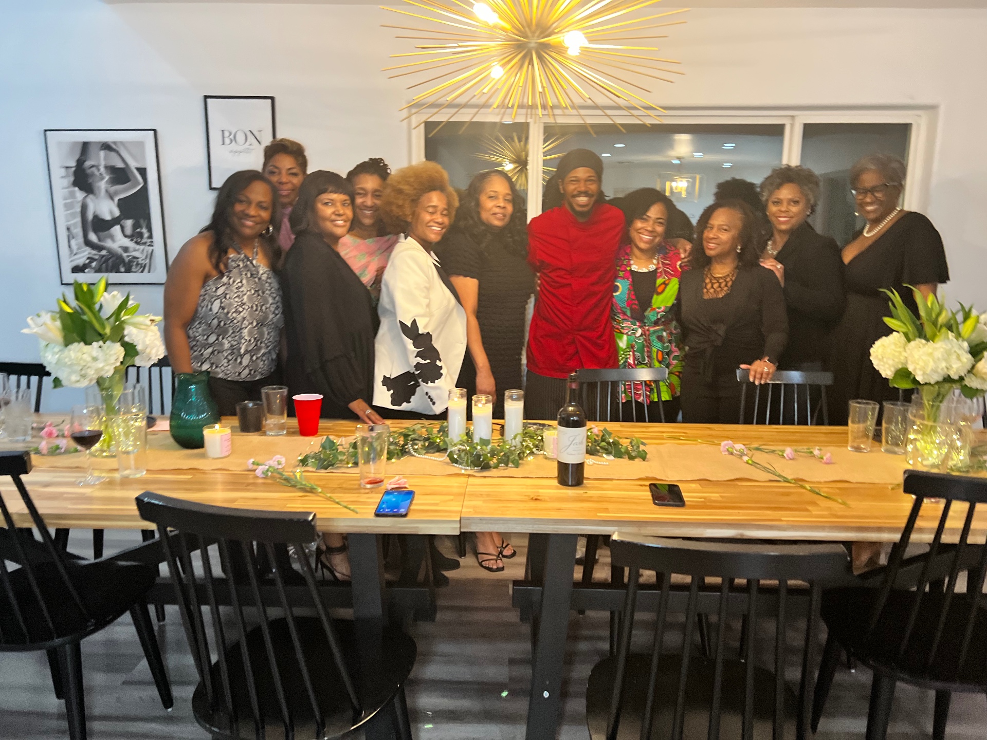 Guests enjoying a private dinner experience